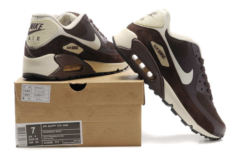 Air Max 90 Hyperfuse fourrure Chaussures Hommes brun (2)